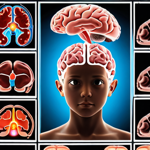 Home 22 **Prompt:** A conceptual, vibrant depiction of an adolescent brain as a dynamic construction site. The brain is partially transparent, revealing complex, glowing neural pathways being actively built and pruned by tiny, energetic figures representing neurons. The prefrontal cortex, specifically, shows visible scaffolding and blueprints, symbolizing its ongoing, crucial development. Surrounding the brain are subtle visual cues of diverse learning activities like books, musical instruments, sports equipment, and a laptop with educational content, emphasizing the brain's rapid adaptation and potential during this "window of opportunity." The overall mood is hopeful and energetic, showcasing growth and potential.