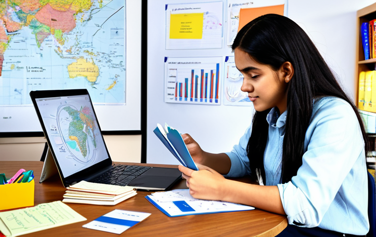 Study Session with Map and Cards**

A student fully clothed in modest casual wear, sitting at a desk covered with textbooks and notes. A colorful mind map is pinned to the wall behind them. Flashcards are scattered on the desk beside a laptop displaying a learning app. The scene is set in a bright, organized study room. Safe for work, appropriate content, perfect anatomy, natural pose, professional, high quality.

**