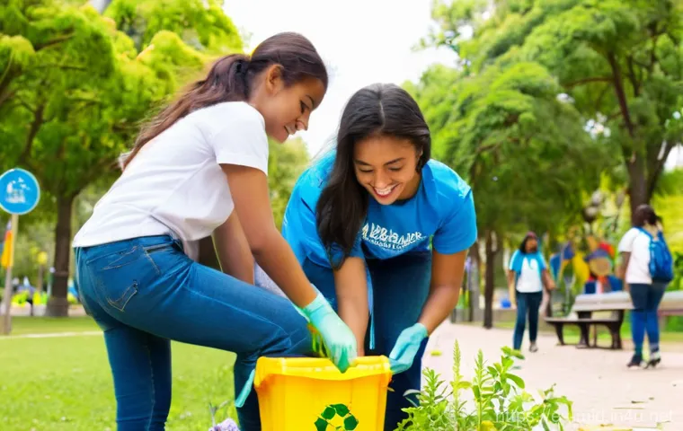 중학교 시민 교육 - **Community Action for a Better Environment**
A diverse group of high school students, aged 15-1...