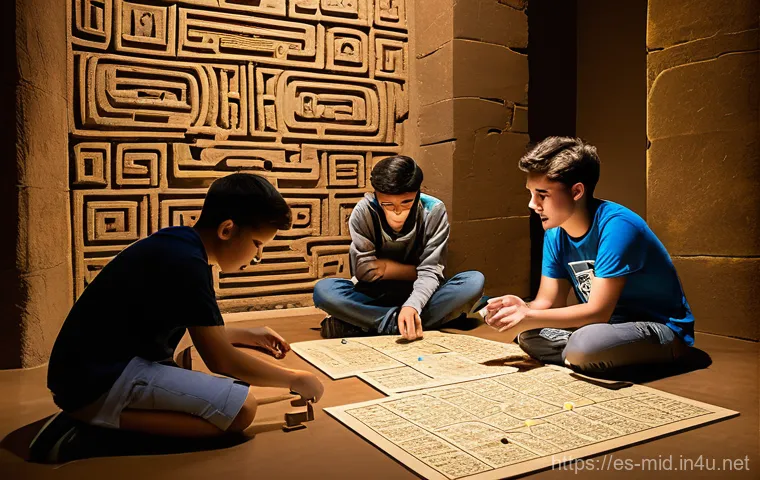 중학교 창의력 향상 프로그램 - **Prompt:** "A diverse group of five high school students, aged 15-17, are intensely collaborating o...